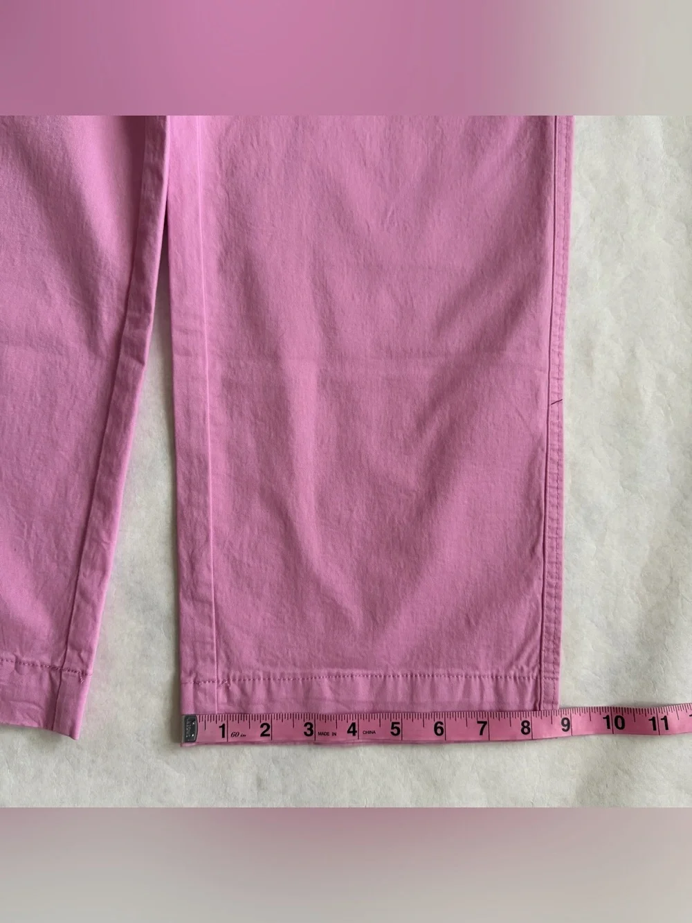 A New Day High Rise Straight Ankle Chino Pants 6 Pink Casual Chic Workwear C - Picture 7 of 8